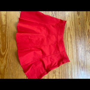 Zara red miniskirt